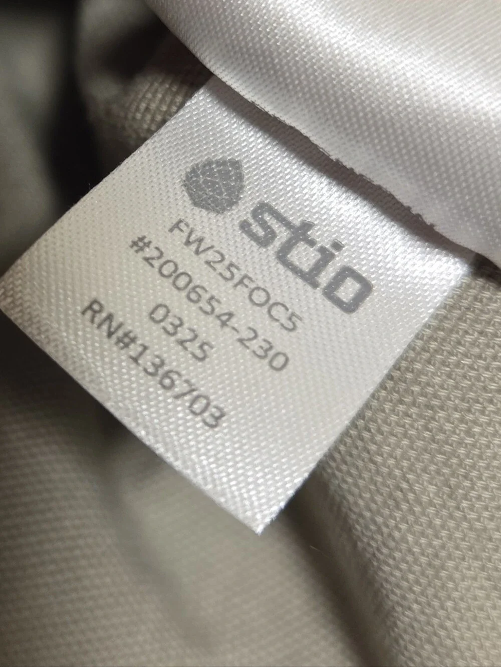 Stio Saratoga Canvas Snap Shirt Talus Tan Khaki Organic Cotton Men's Medium
